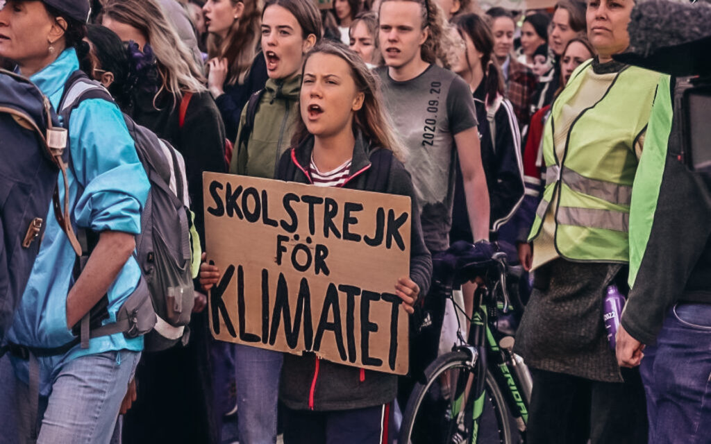 five young female activists