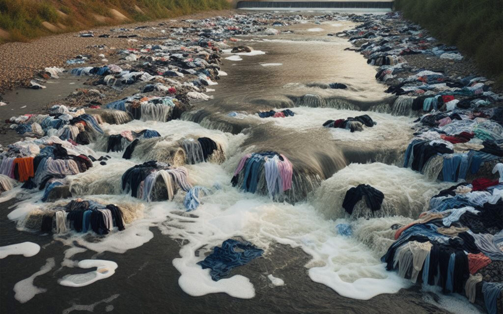 vestidos en un rio 